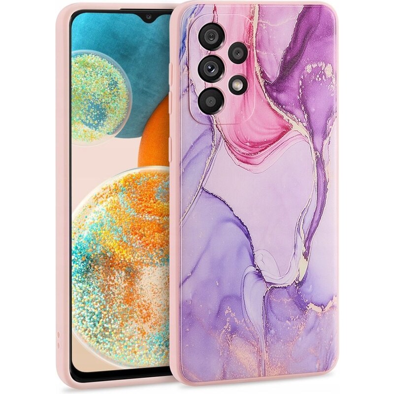 Ochranný kryt pro Samsung Galaxy A23 5G - Tech-Protect, Marble Colorful