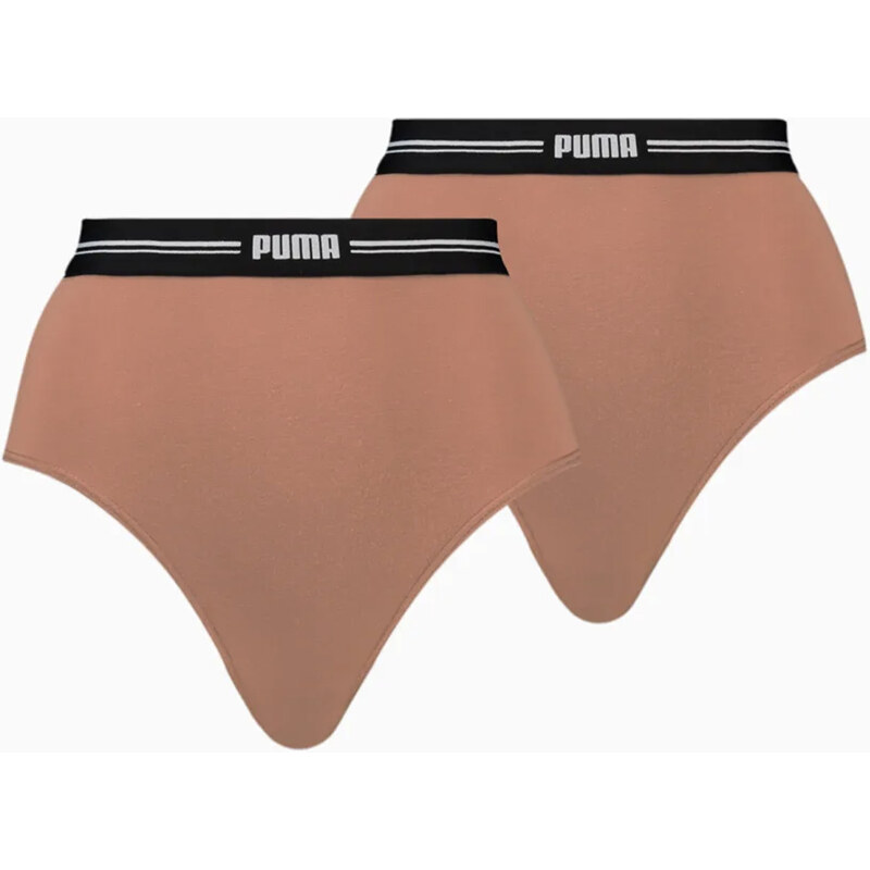 PUMA Two Pair Pack High Waist Brief XS