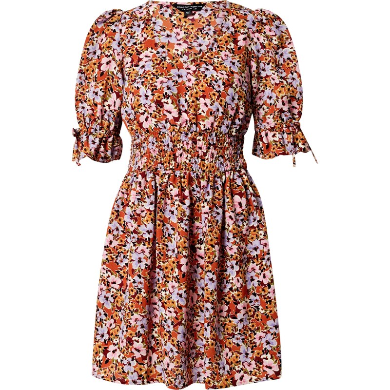 Dorothy Perkins Šaty kari / olivová / světle fialová / tmavě
