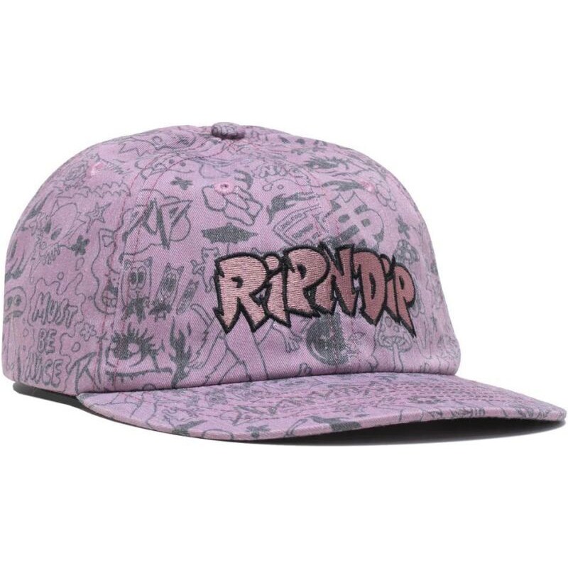 KŠILTOVKA RIPNDIP We Dont Care 6 Panel - fialová