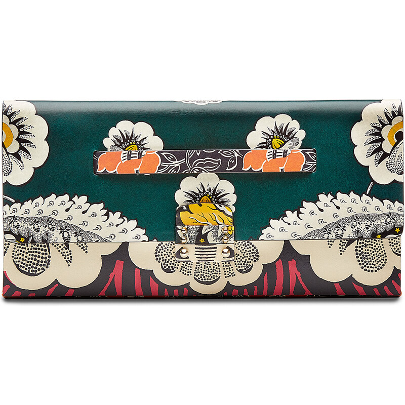 Valentino Printed Leather Clutch
