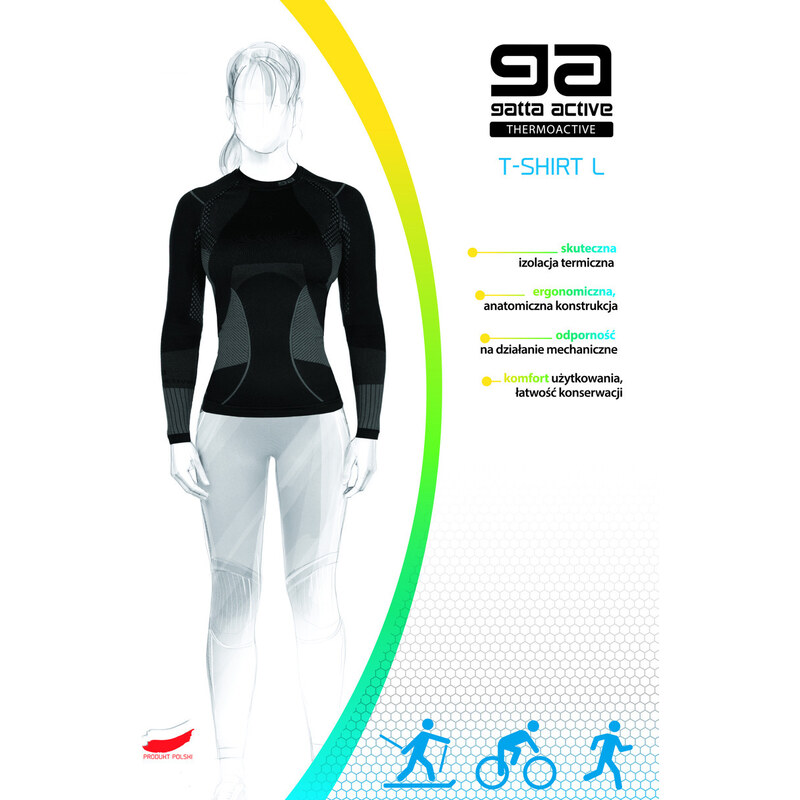 GATTA BODYWEAR Dámský nátělník T-SHIRT L WOMEN THERMOACTIV BASIC AMA