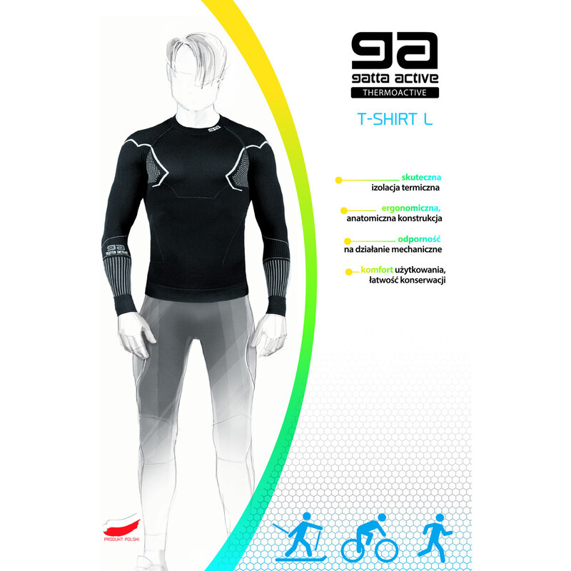 GATTA BODYWEAR Pánský nátělník T-SHIRT L MEN THERMOACTIV BASIC MOUNT