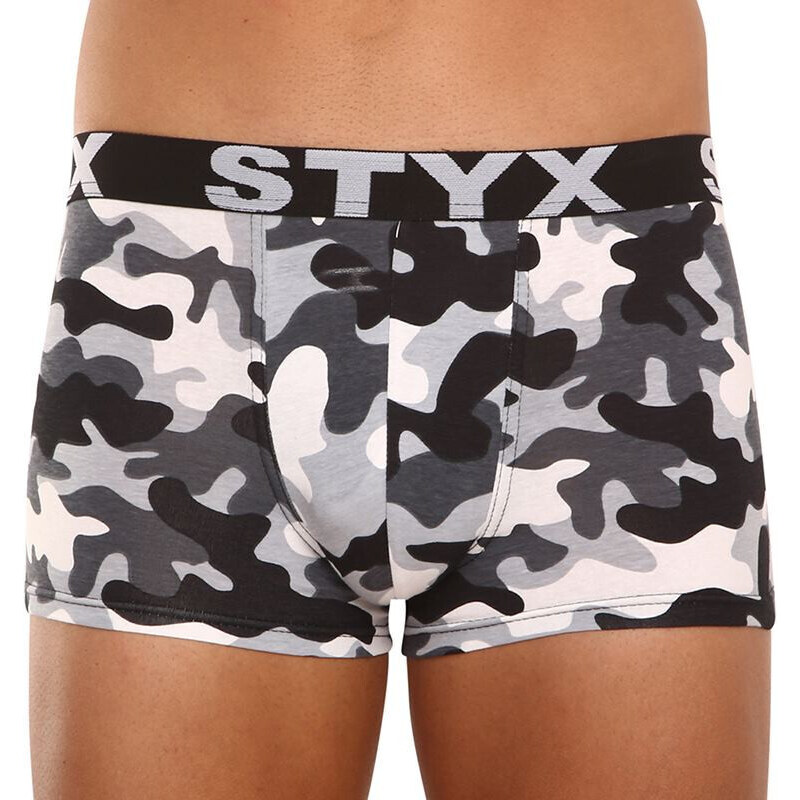 Pánské boxerky Styx art sportovní guma nadrozměr maskáč (R1457) 4