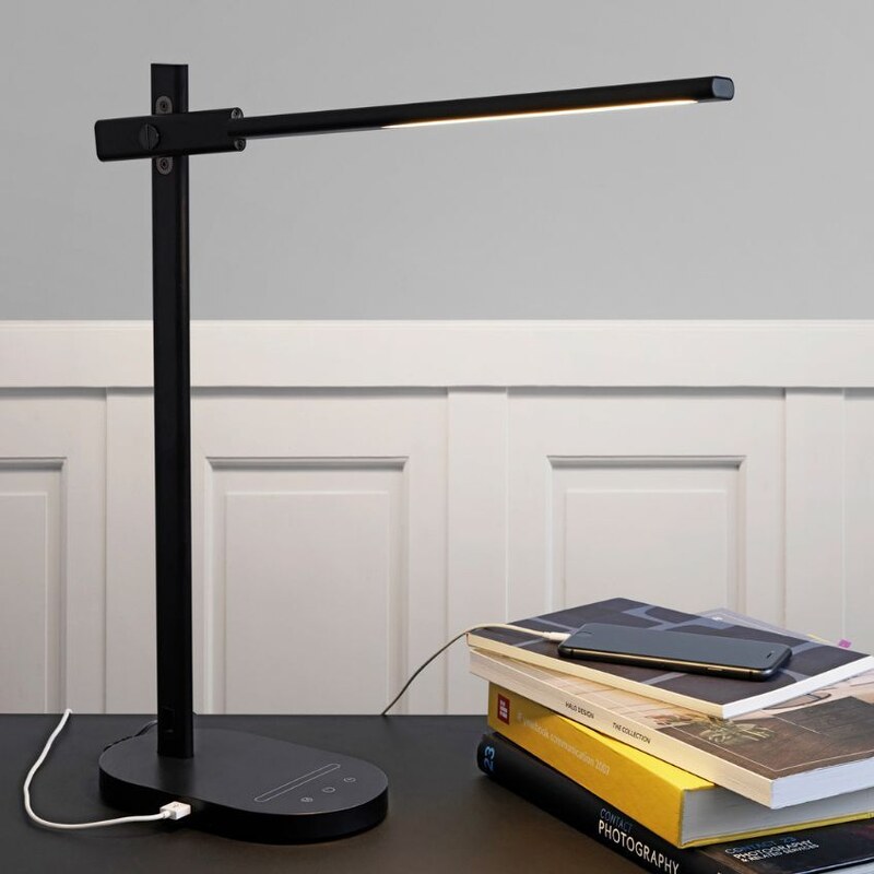 Tmavě šedá stolní lampa Halo Design Office Adjust Light