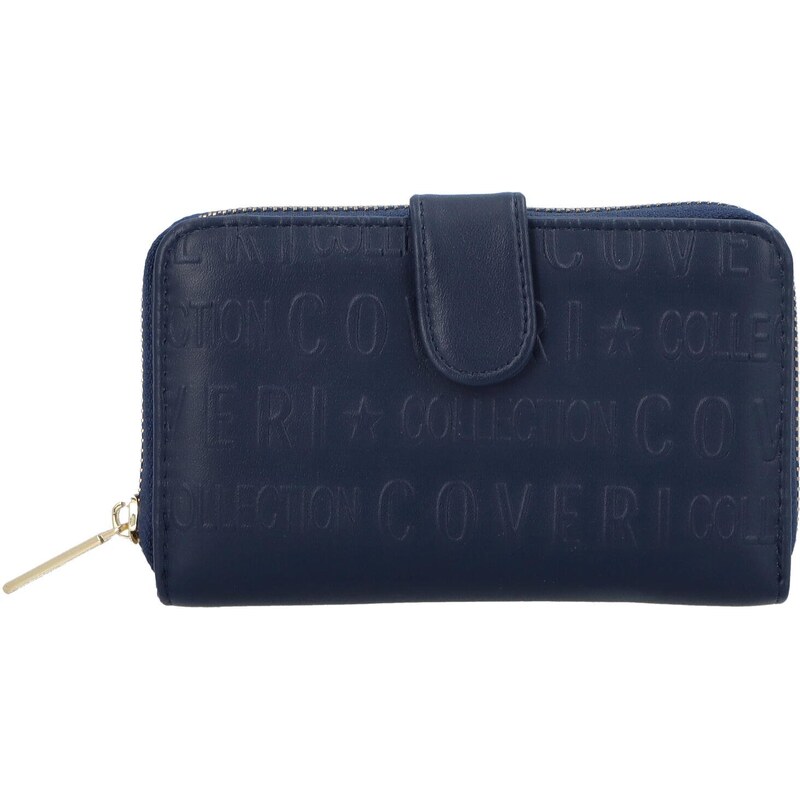 Coveri Trendová dámská koženková peněženka Dona, modrá