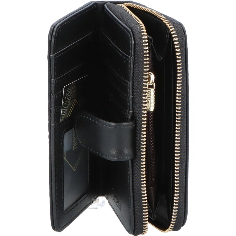 Coveri Trendová dámská koženková peněženka Dona, černá