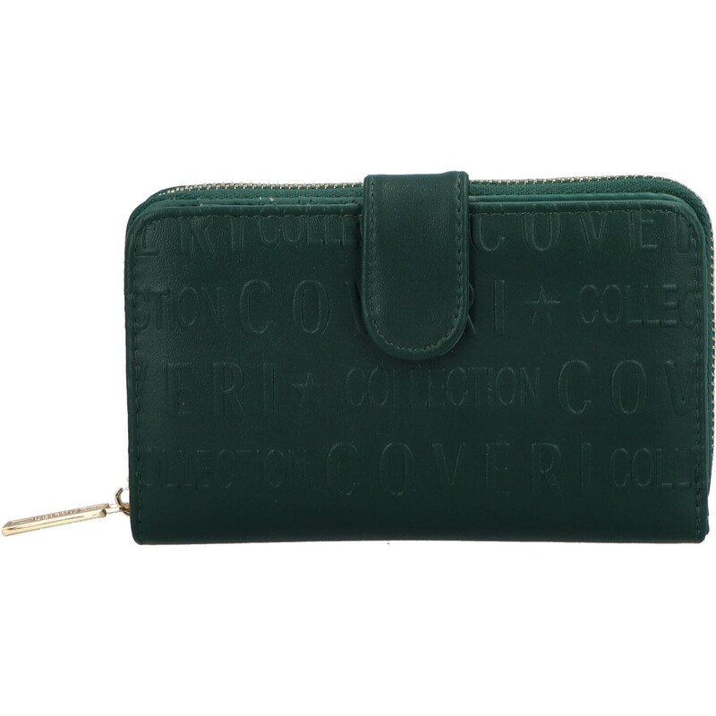 Coveri Trendová dámská koženková peněženka Dona, zelená