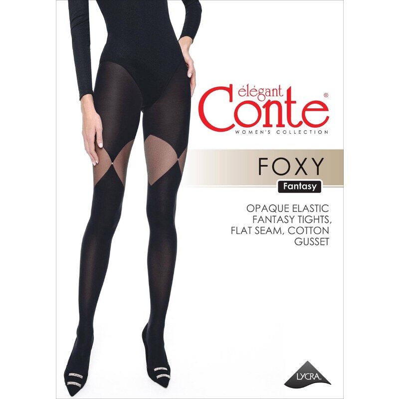 Conte Woman's Tights & Thigh High Socks Foxy Grafit
