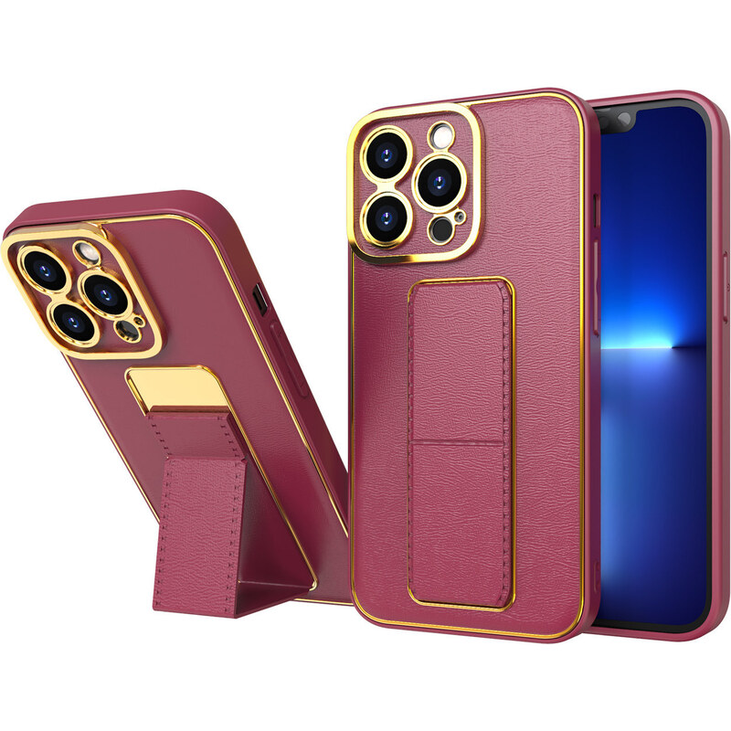 IZMAEL.eu Luxury kickstand pouzdro pro Apple iPhone 12 pro Apple iPhone 12 Pro červená