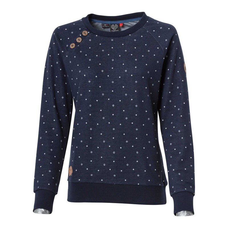 Ragwear Mikina Daria námořnická modř / bílá
