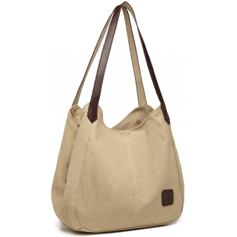 Miss Lulu Kabelka Canvas Trio béžová 75007621