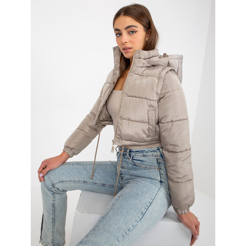 Honey Winter Jacket-NM-KR-D2-3869.13P-dark beige 107088300