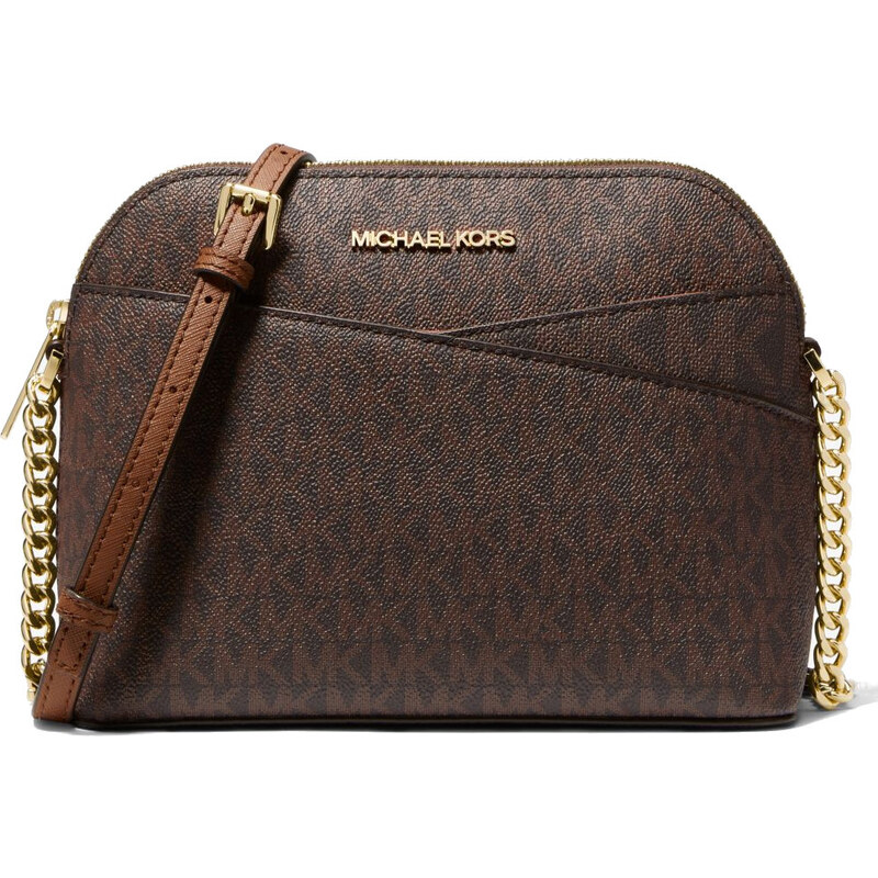 Michael Kors Jet Set Medium Logo Crossbody Bag Brown