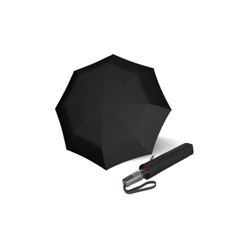 Knirps KNIRPS T.400 BLACK - elegantní pánský plně automatický deštník