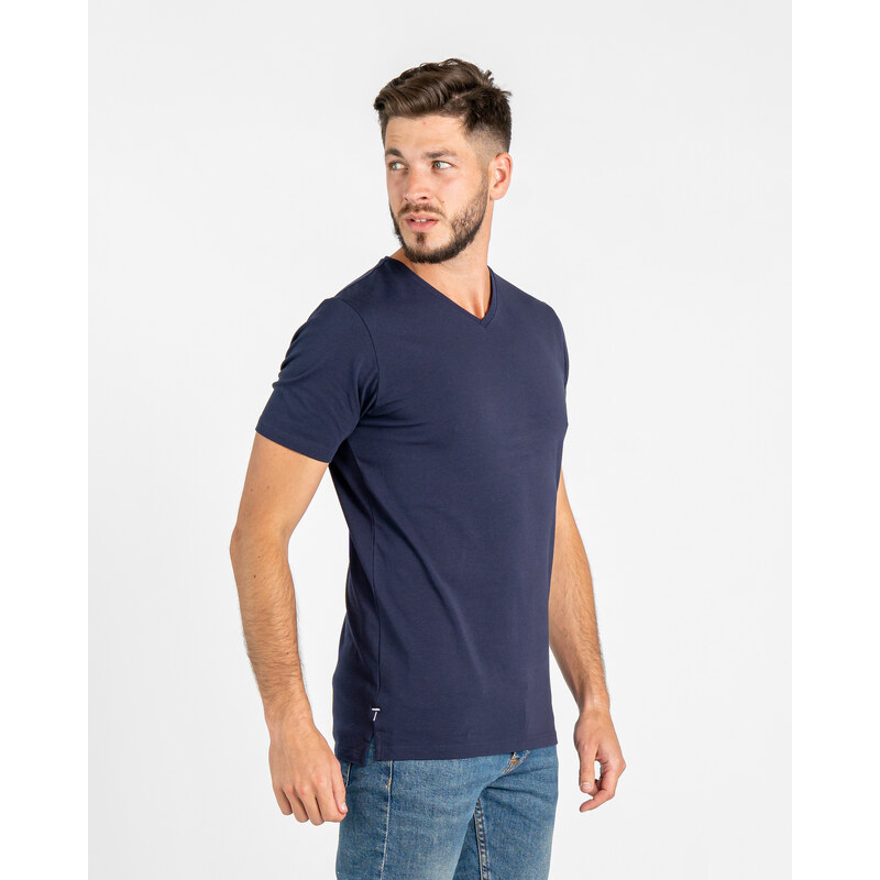 TallGuys Pánské rozstřižené tričko | véčko | Navy