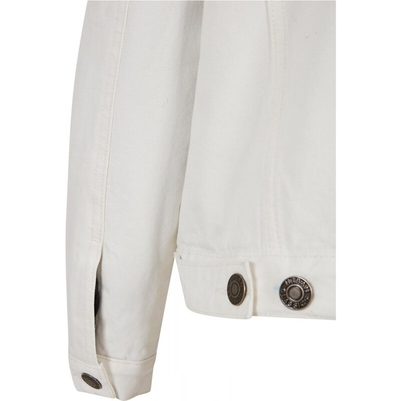 URBAN CLASSICS Ladies Oversized Sherpa Denim Jacket - offwhite raw