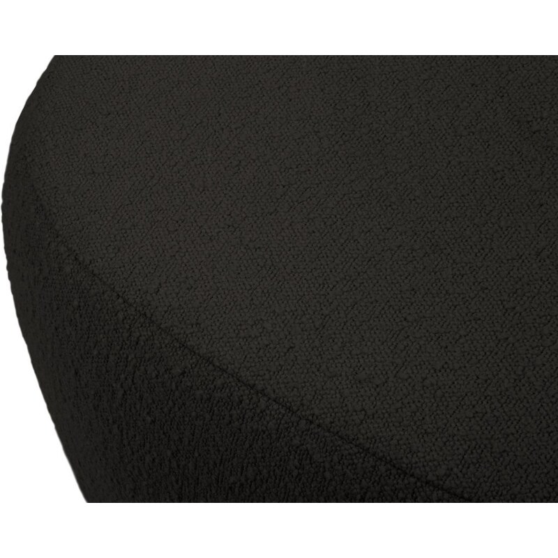 Černý látkový puf MICADONI Saamit 76 x 67 cm