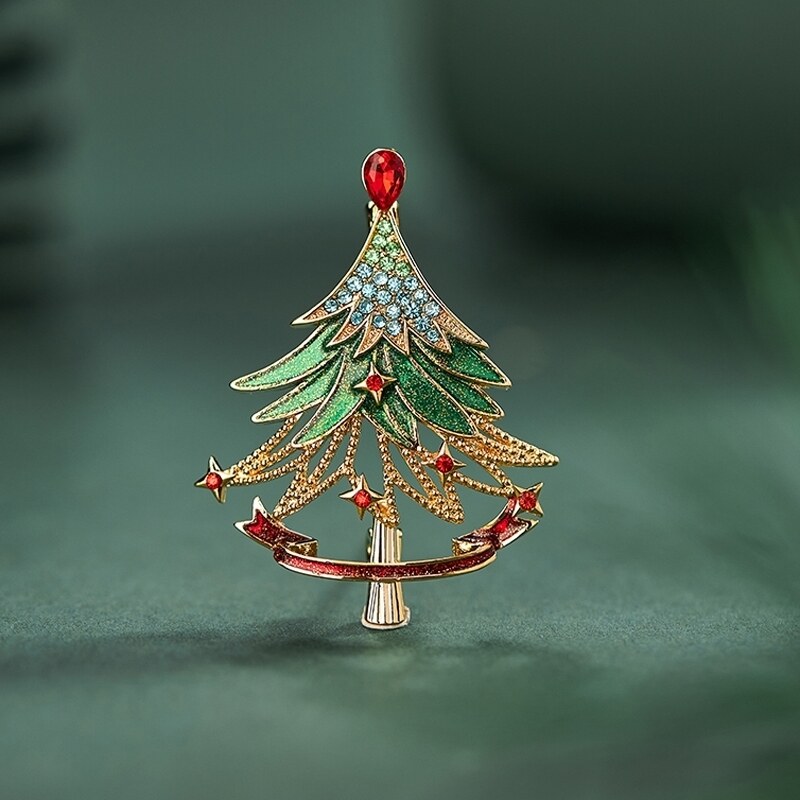Éternelle Vánoční brož Swarovski Elements Fionnita - vánoční stromeček 74608326