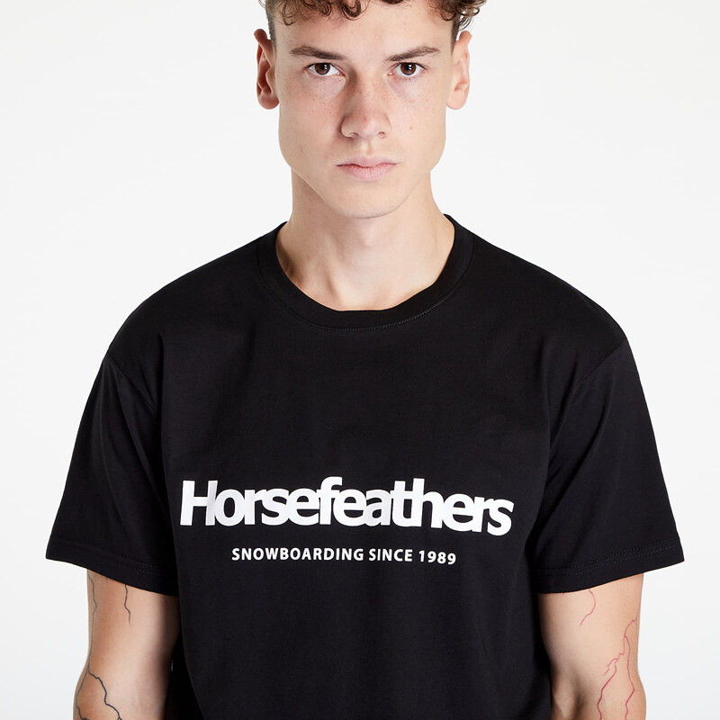 Pánské tričko Horsefeathers Quarter T-Shirt Black