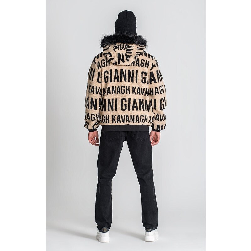 Gianni Kavanagh Pánská Béžová Bunda Beige Bronx Sherpa Jacket