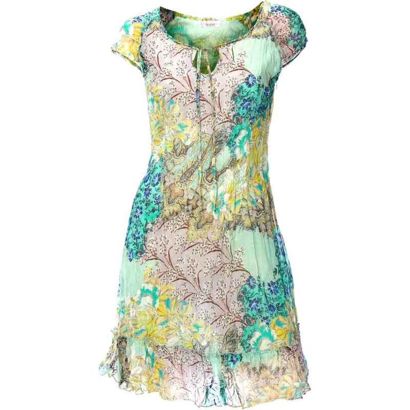 LINEA TESINI návrhářské letní šaty, šifonové barevné šaty (sklad v.34,38,42)