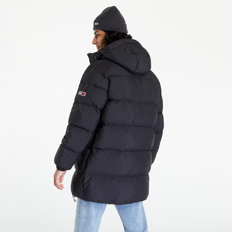 Tommy Hilfiger Pánská péřová bunda Tommy Jeans Tjm Essential Down Puffer Black