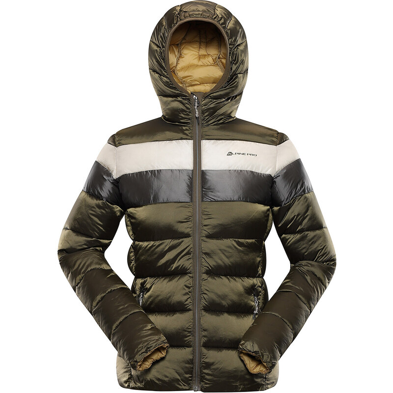 Dámská hi-therm bunda Alpine Pro KISHA - zeleno-hnědá 74642075