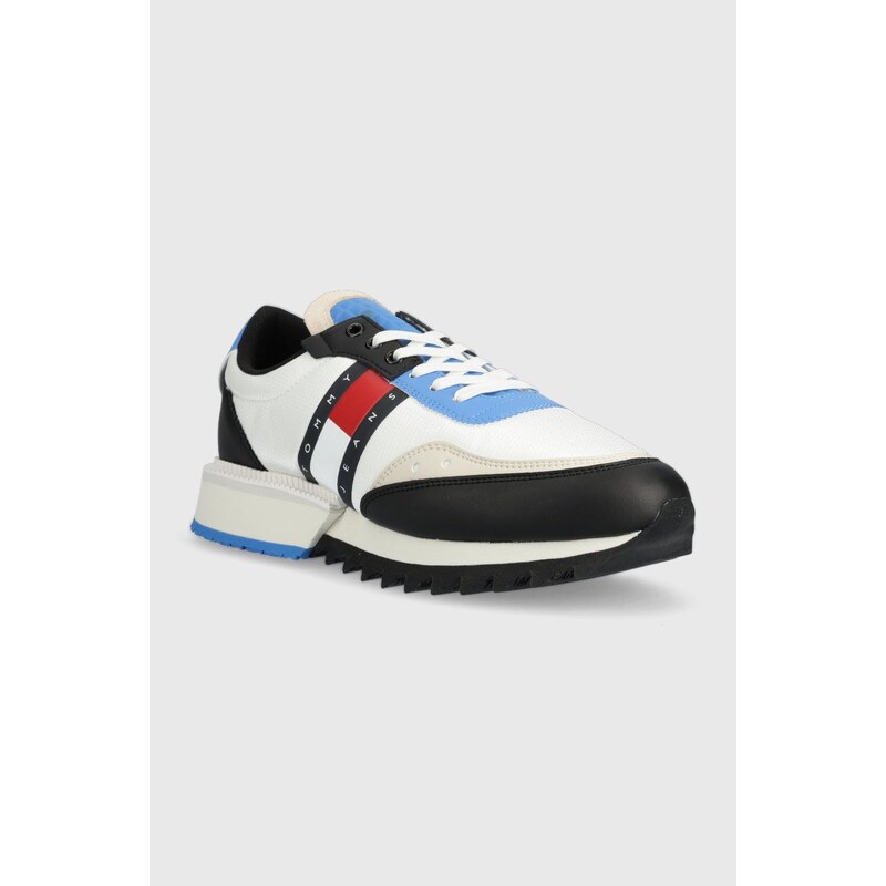 Sneakers boty Tommy Jeans Tommy Jeans Mens Track Cleat bílá barva