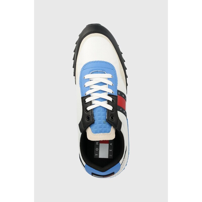 Sneakers boty Tommy Jeans Tommy Jeans Mens Track Cleat bílá barva