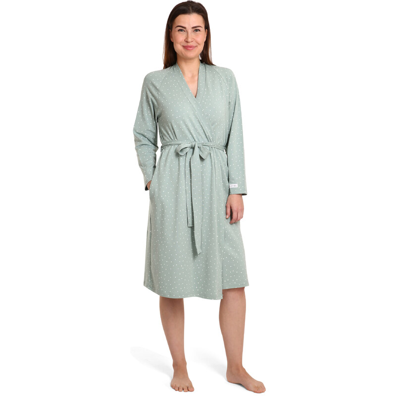 Moniel kimono/župan Dots mintový
