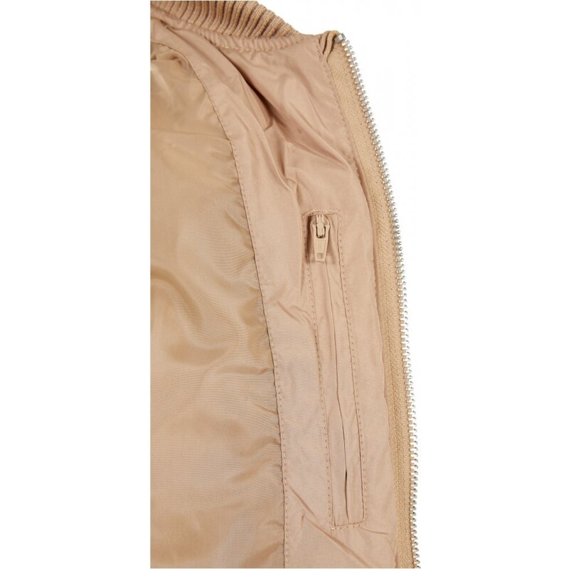 URBAN CLASSICS Ladies Diamond Quilt Nylon Jacket - unionbeige