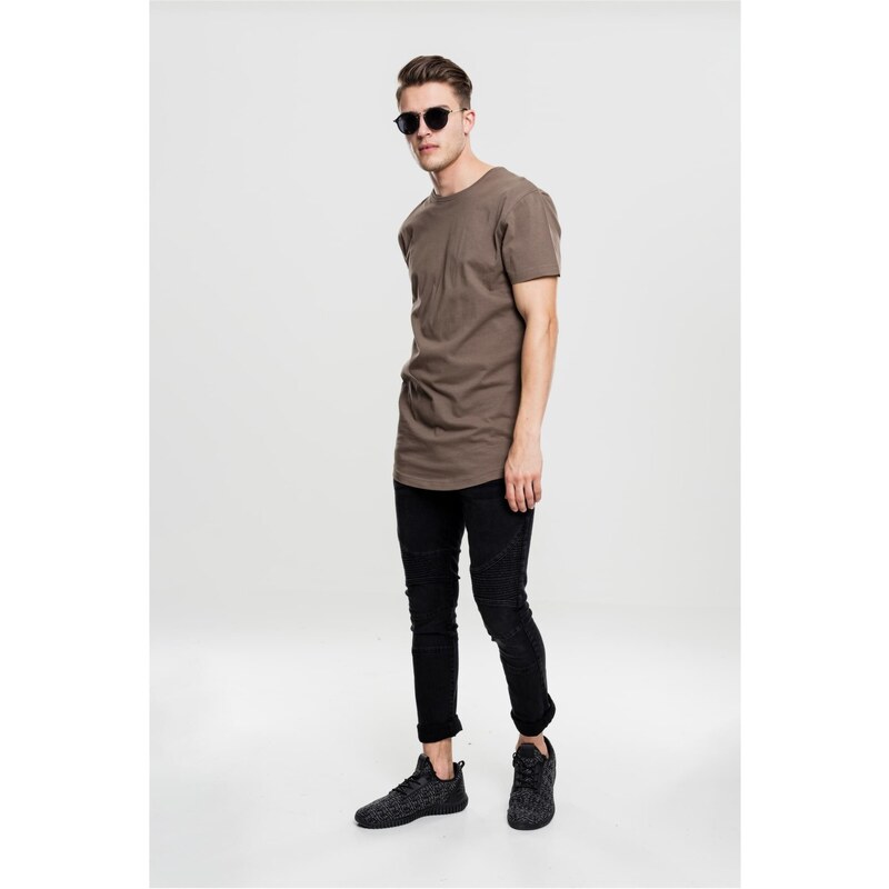 Urban Classics Shaped Long Tee army green