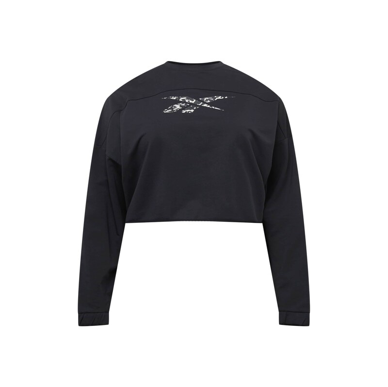 Reebok Sportovní mikina Modern Safari černá / bílá