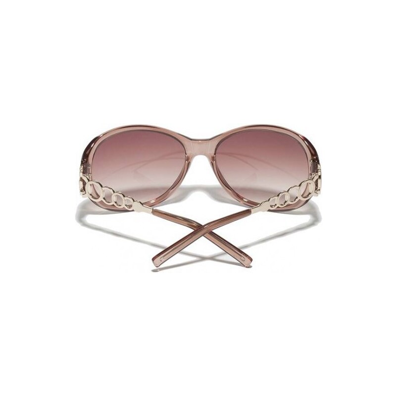 Outlet - GUESS brýle Plastic Metal Round Sunglasses hnědé Béžová