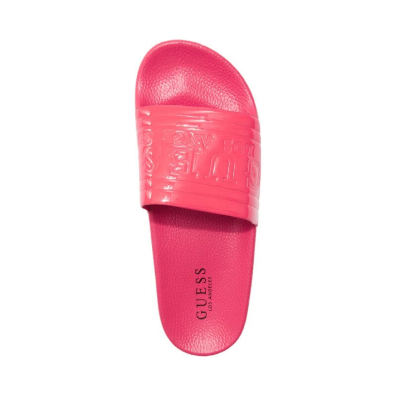 Outlet - GUESS pantofle Mel Logo Slide Sandals pink 40