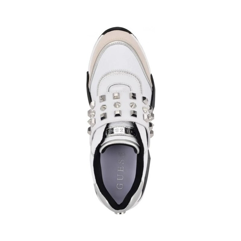 GUESS tenisky Tinsel Studded Sneakers bílé 40