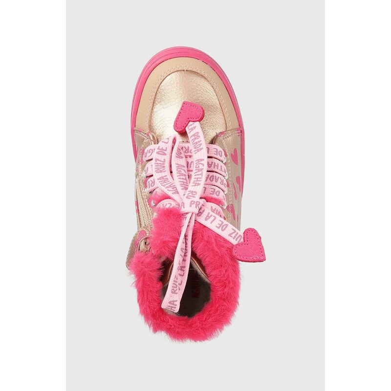 Dětské zimní boty Agatha Ruiz de la Prada zlatá barva