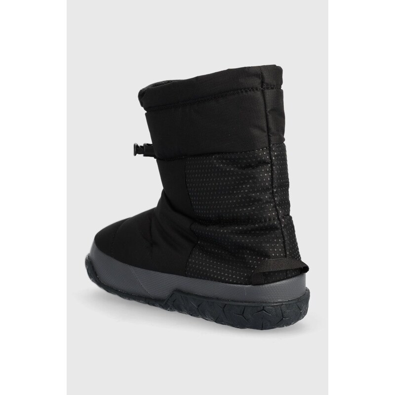 Sněhule The North Face Women S Nuptse Apres Bootie černá barva