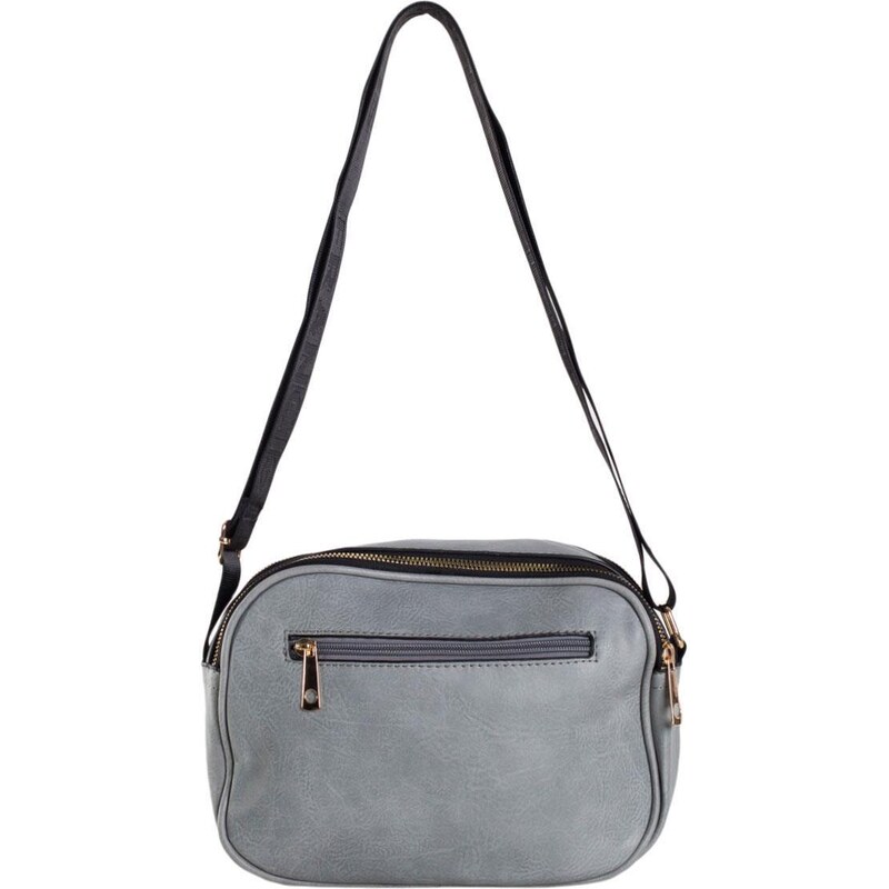 BASIC ŠEDÁ DVOUKOMOROVÁ CROSSBODY KABELKA --GREY