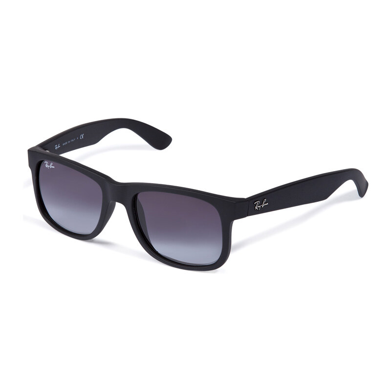 Ray-Ban Rubberized Justin Gradient Sunglasses in Matte Black