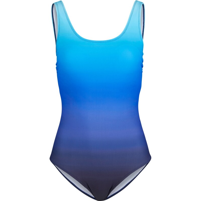 bonprix Stahovací jednodílné plavky, silný stahovací efekt Modrá