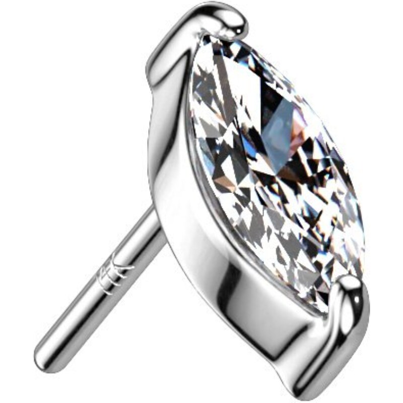 Atreya Bezzávitová koncovka ze 14 kt zlata 585/1000 Marquise
