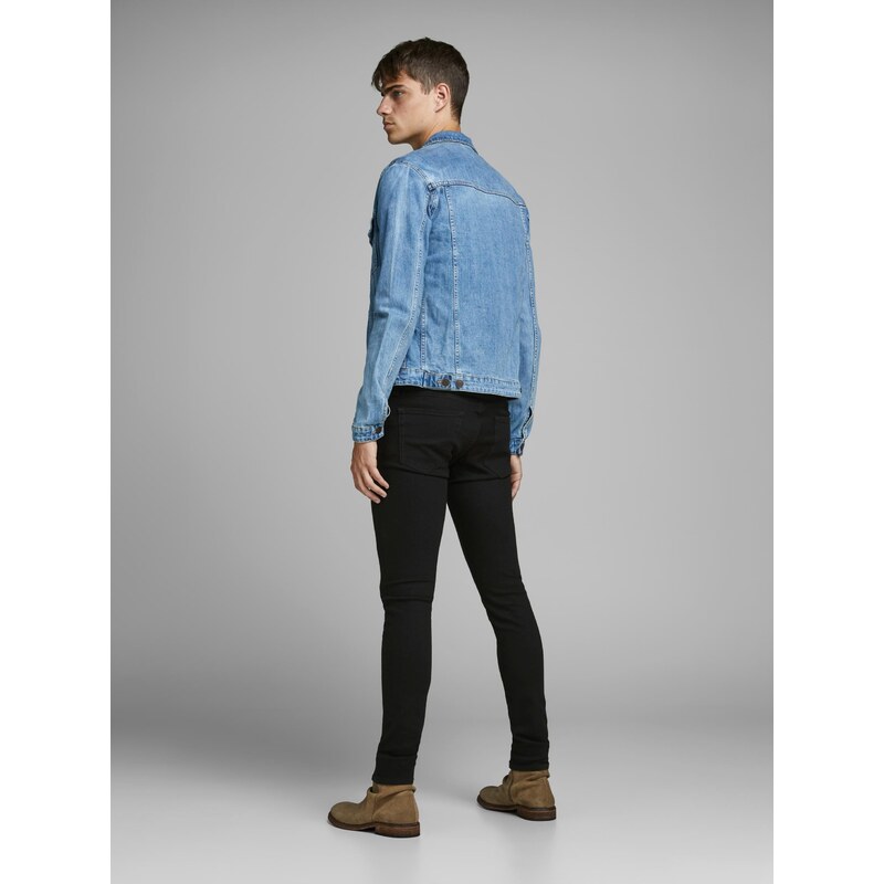 Černé pánské slim fit džíny Jack & Jones Liam - Pánské