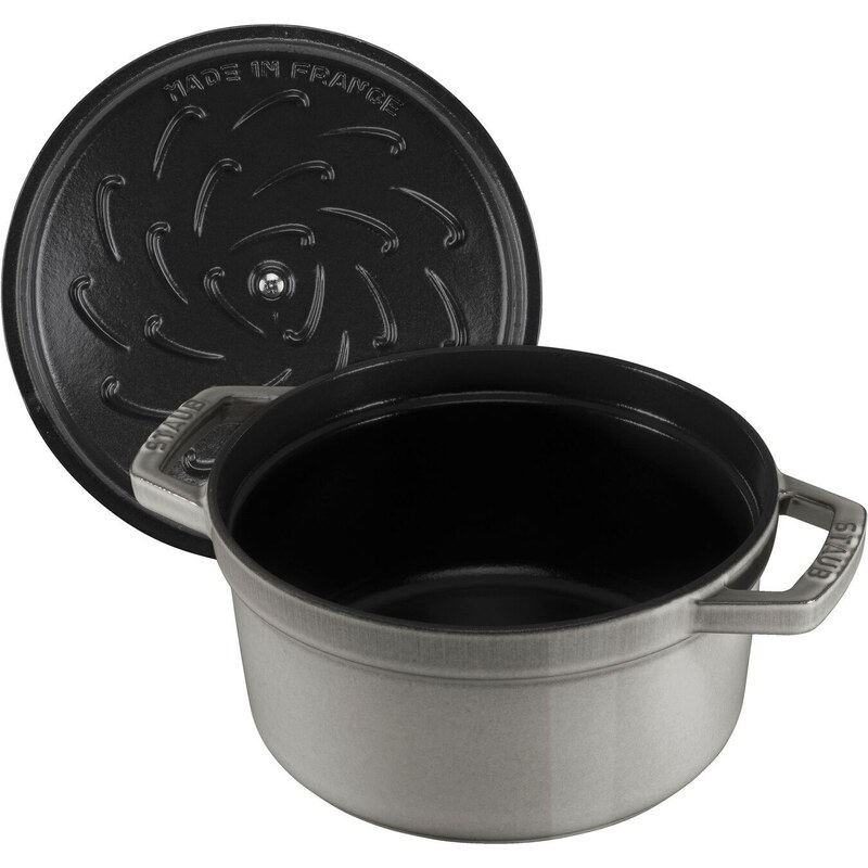 Staub Cocotte hrnec kulatý 26 cm/5,2 l šedý, 1102618