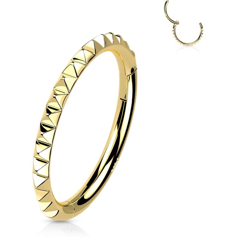 Atreya Segmentový kroužek s otevíráním ze 14kt zlata 585/1000 a 68743656