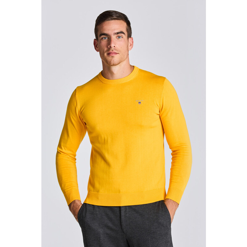 SVETR GANT CLASSIC COTTON C-NECK žlutá L