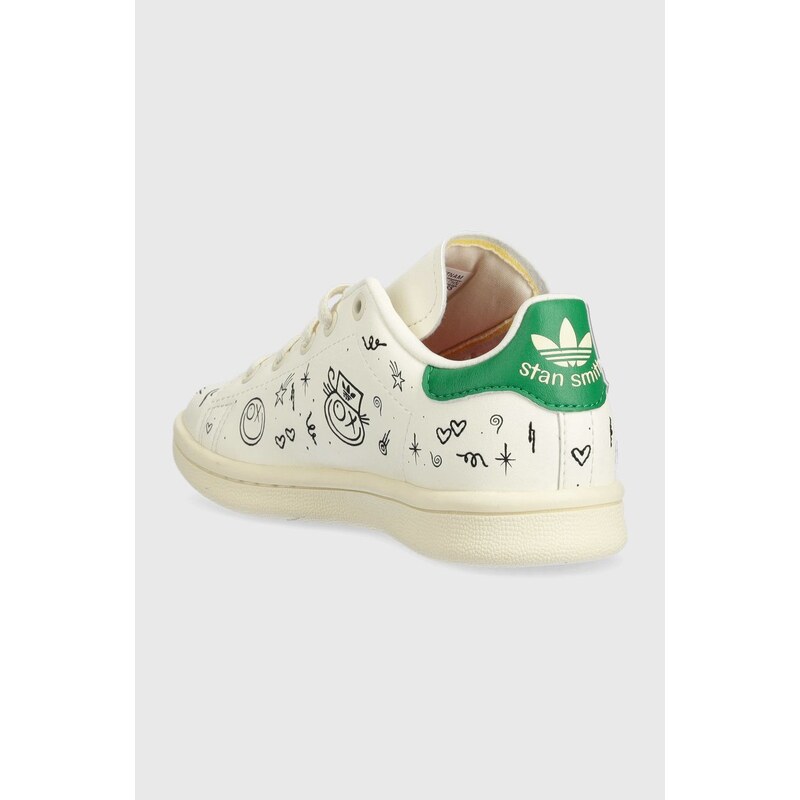 Dětské sneakers boty adidas Originals Stan Smith bílá barva