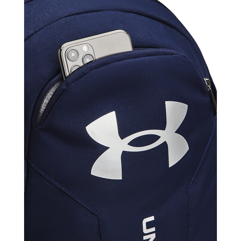 Batoh Under Armour Hustle Lite Backpack Midnight Navy/ Midnight Navy/ Metallic Silver, 24 l