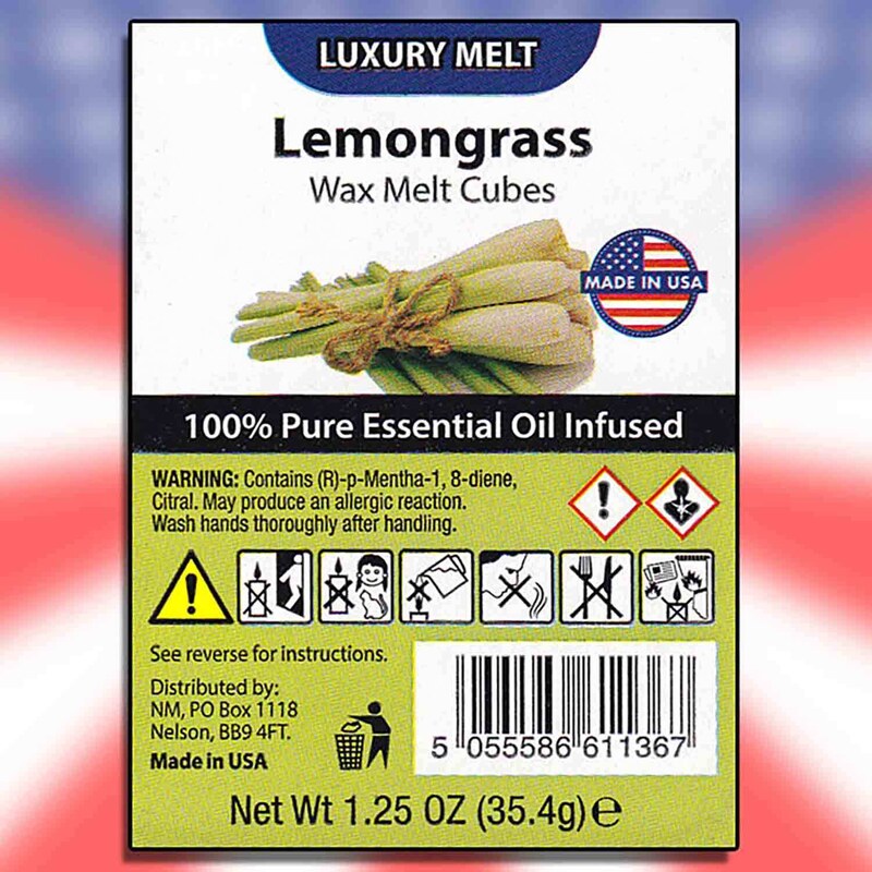 Luxury Melt Lemongrass Vonný vosk 6 kusů